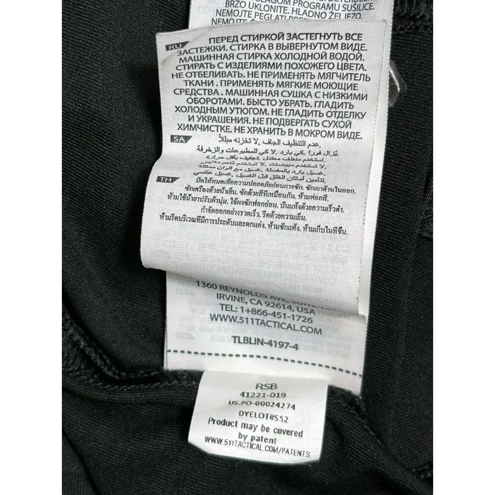 5.11 Tactical Paramount Short Sleeve Polo Mens Size S Black 